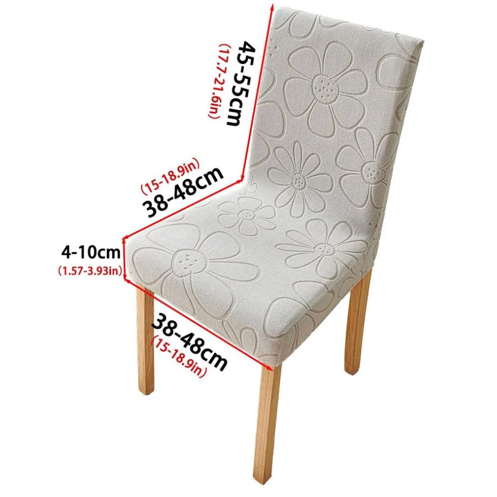 Daisy Stretch Dining Chair Cover — alternate angle view