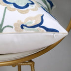 Denza Farmhouse Floral Tufted Cushion Cover — product feature detail