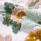 Denza Farmhouse Floral Tufted Cushion Cover — alternate angle view
