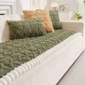 Snuggle Sherpa Plush Sofa Protector Cover — additional view