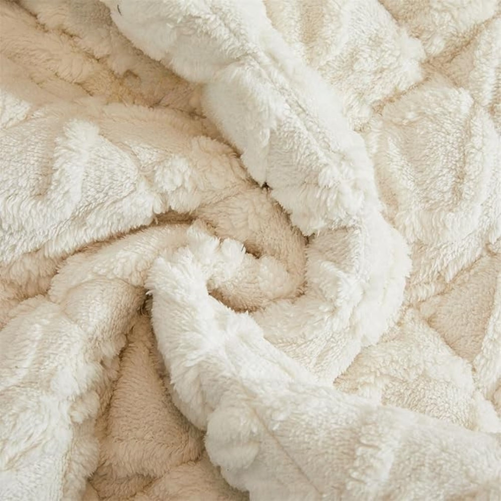 Snuggle Sherpa Plush Sofa Protector Cover — product close-up