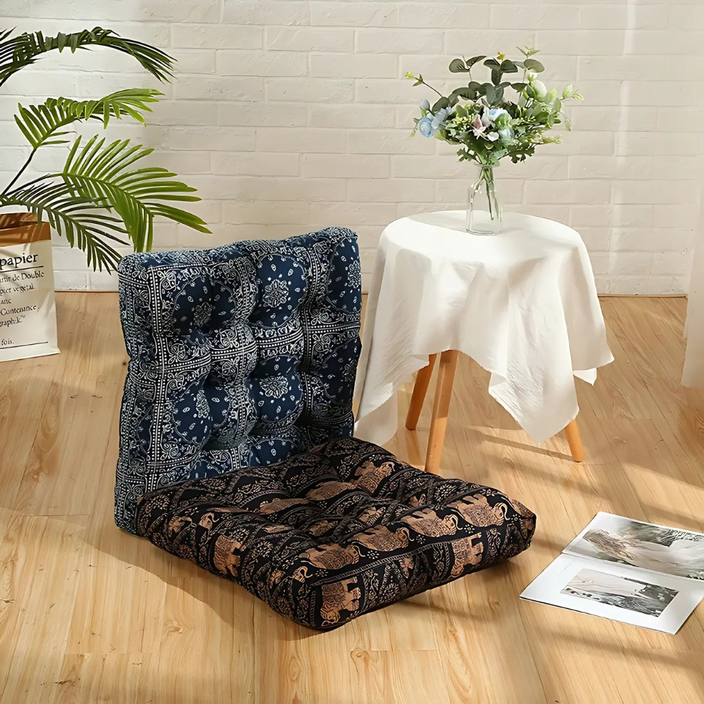 Bohemian Square Cushion Seat Pad — product in use