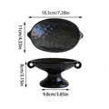 Dual-Ear Ceramic Oval Organiser — size and scale reference