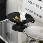 Dual-Ear Ceramic Oval Organiser — product detail view