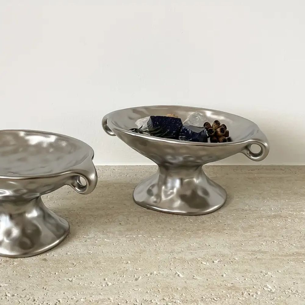 Dual-Ear Ceramic Oval Organiser — additional view