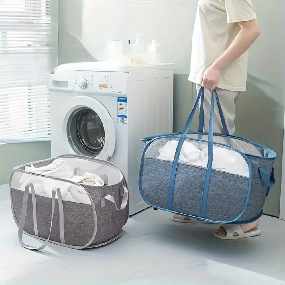 Easy Move Carry Laundry Basket — product detail view