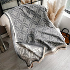 Elara Damask Print Scarf Shawl — product feature detail