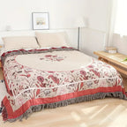 Elira Rose Floral Cotton Blanket — main product photo