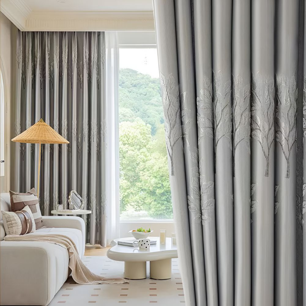 Elysian Leaf Blackout Curtains — lifestyle shot