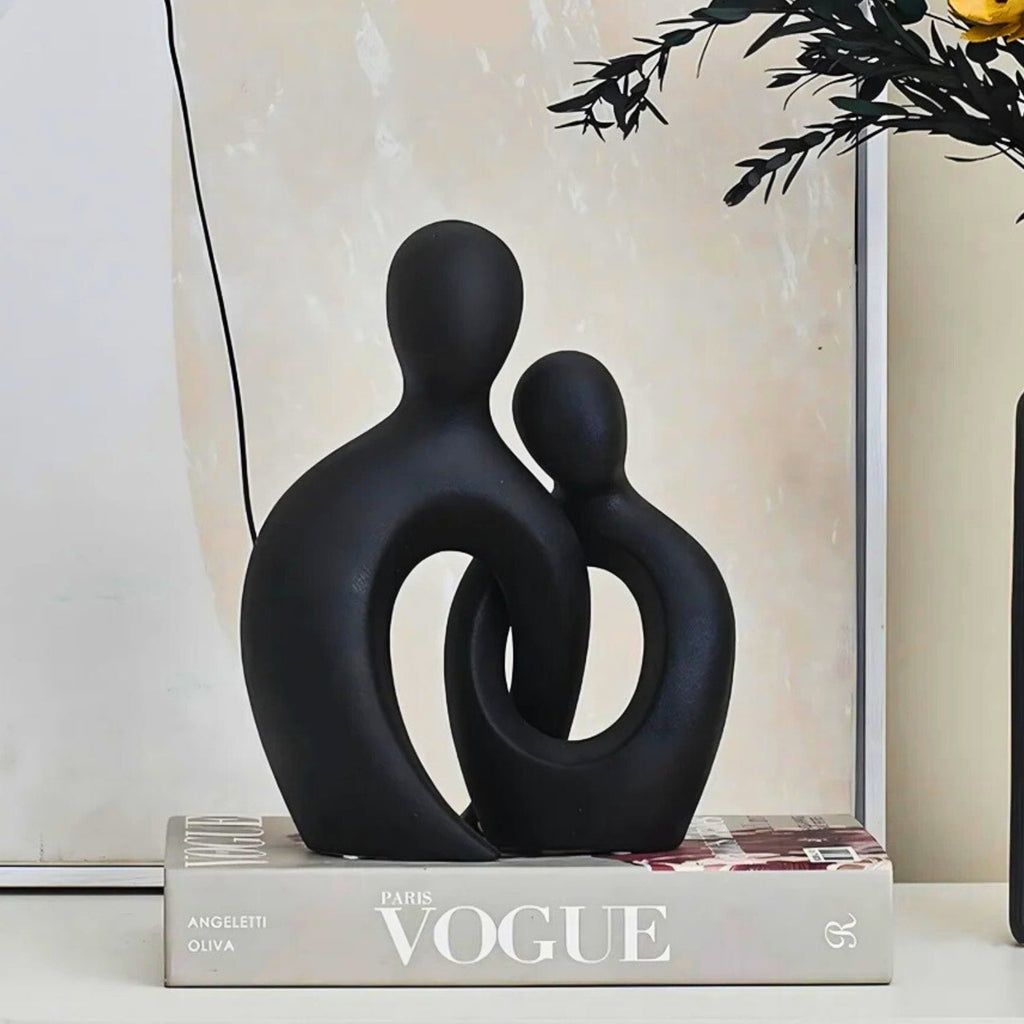Embrace Form Modern Abstract Couple Statue — additional view