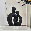 Embrace Form Modern Abstract Couple Statue — additional view