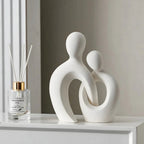 Embrace Form Modern Abstract Couple Statue — alternate angle view