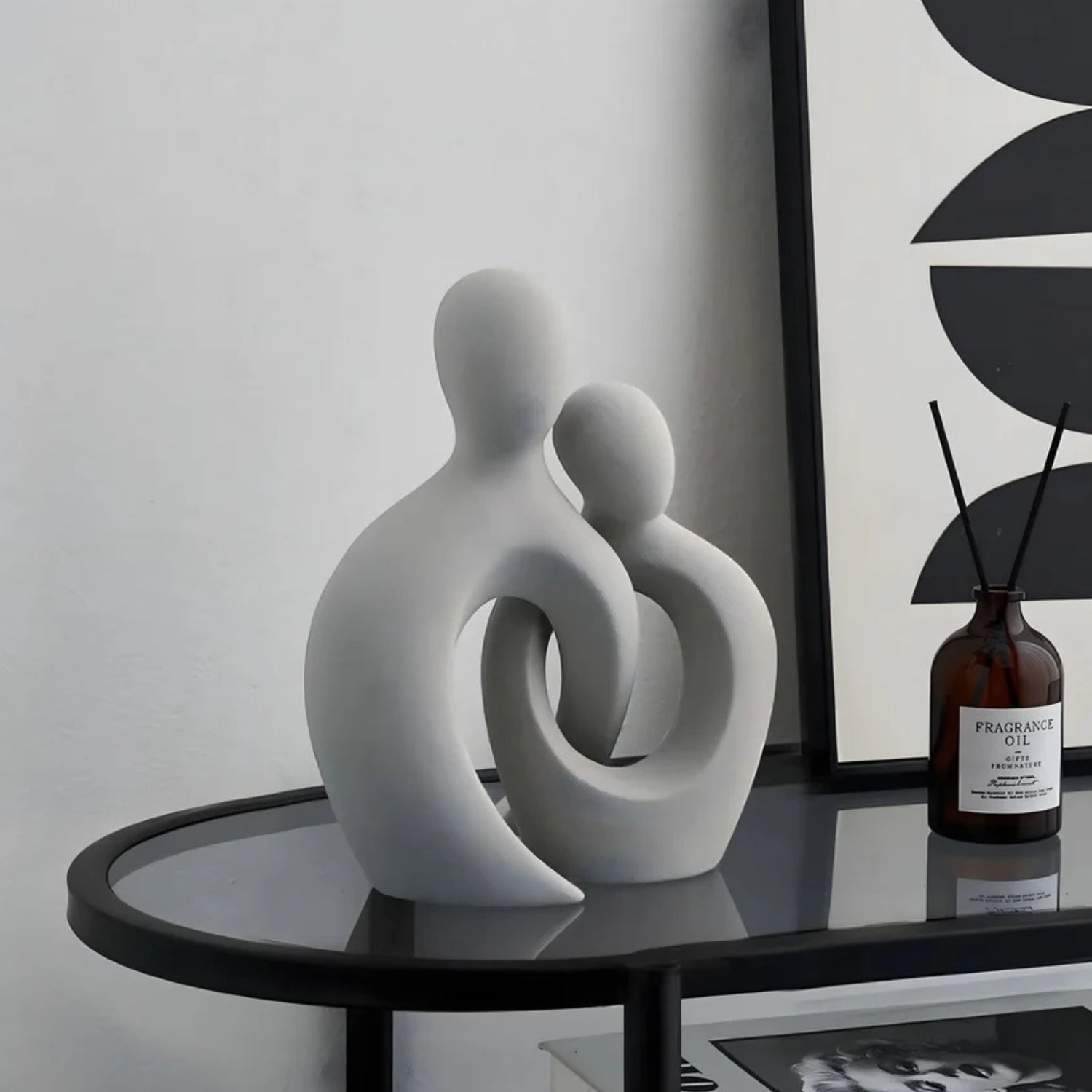 Embrace Form Modern Abstract Couple Statue — main product photo