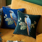 Embroidered Parrot Cushion — main product photo