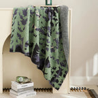 Emeraude Forest Soft Knitted Throw Blanket — product in use