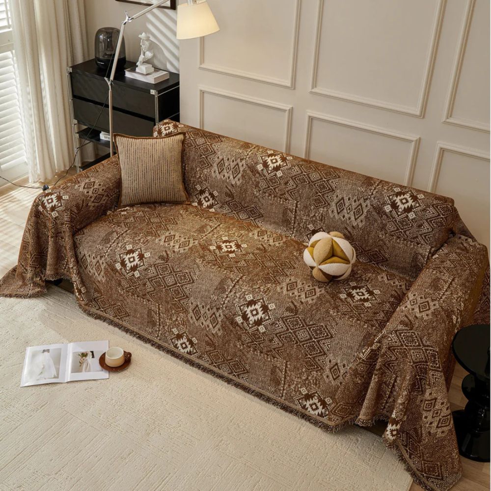 Ethno Cultural Tribe Sofa Cover — alternate angle view