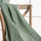 Everfern Dappled Polka Dot Tassel Curtain — product detail view