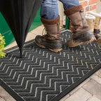 Chevron Pathway Heavy Duty Doormat — product close-up