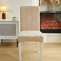 Evona Elegant Jacquard Chair Seat Slipcover
