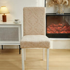 Evona Elegant Jacquard Chair Seat Slipcover