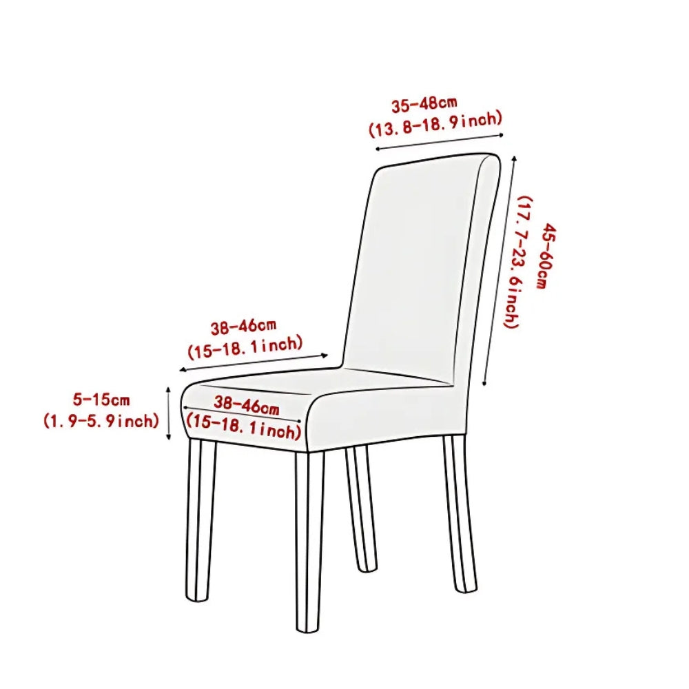 Evona Elegant Jacquard Chair Seat Slipcover — material texture close-up