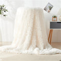 Fuzzy Faux Fur Blanket Throw — product detail view