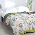 Farmhouse Floral Cotton Gauze Blanket — main product photo