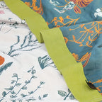 Farmhouse Floral Cotton Gauze Blanket — product detail view