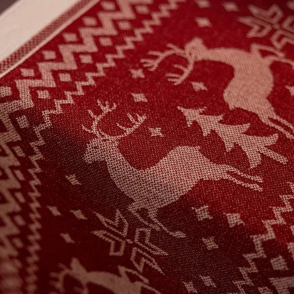 Festive Christmas Elk Table Runner — product in use