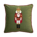 Festive Nutcracker Embroidered Christmas Cushion Cover — additional view