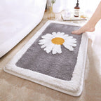 Fleur Plush Floral Bath Mat — product close-up