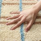 Flocking Stripes Absorbent Bath Mat — product detail view