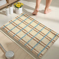 Flocking Stripes Absorbent Bath Mat — additional view