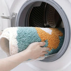 Floral Tufted Absorbent Bath Mat — product feature detail