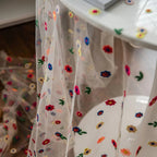 Floral Embroidered Lace Tablecloth Cover — lifestyle shot