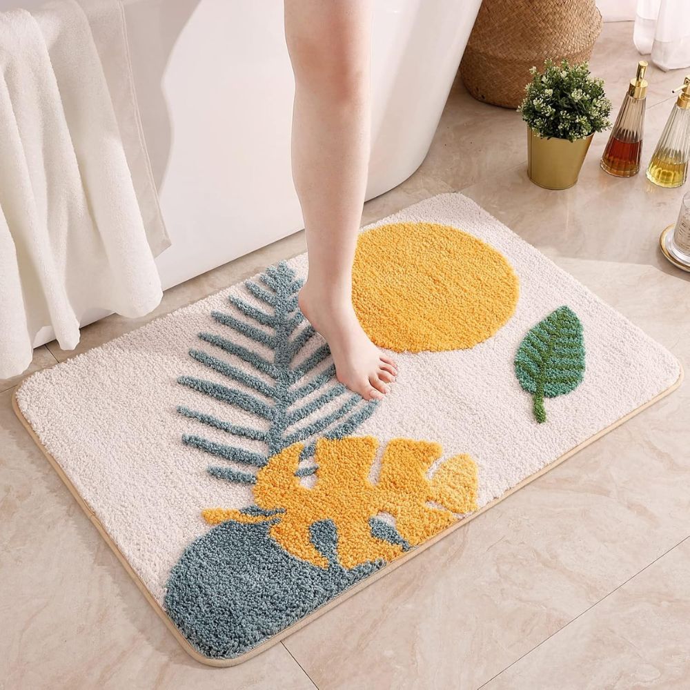 Floral Non-Slip Bathmat — main product photo