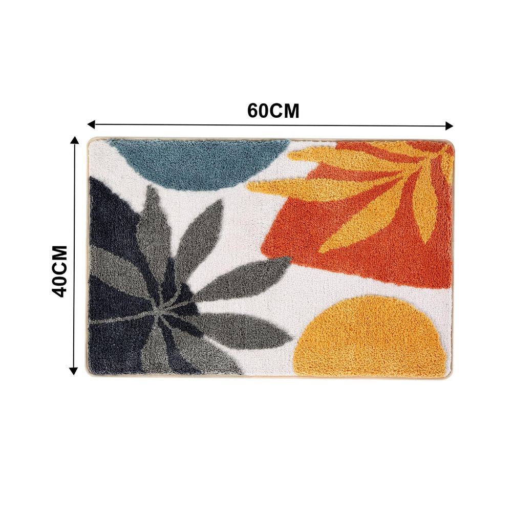 Floral Non-Slip Bathmat — alternate angle view