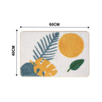 Floral Non-Slip Bathmat — size and scale reference