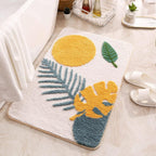 Floral Non-Slip Bathmat — product detail view