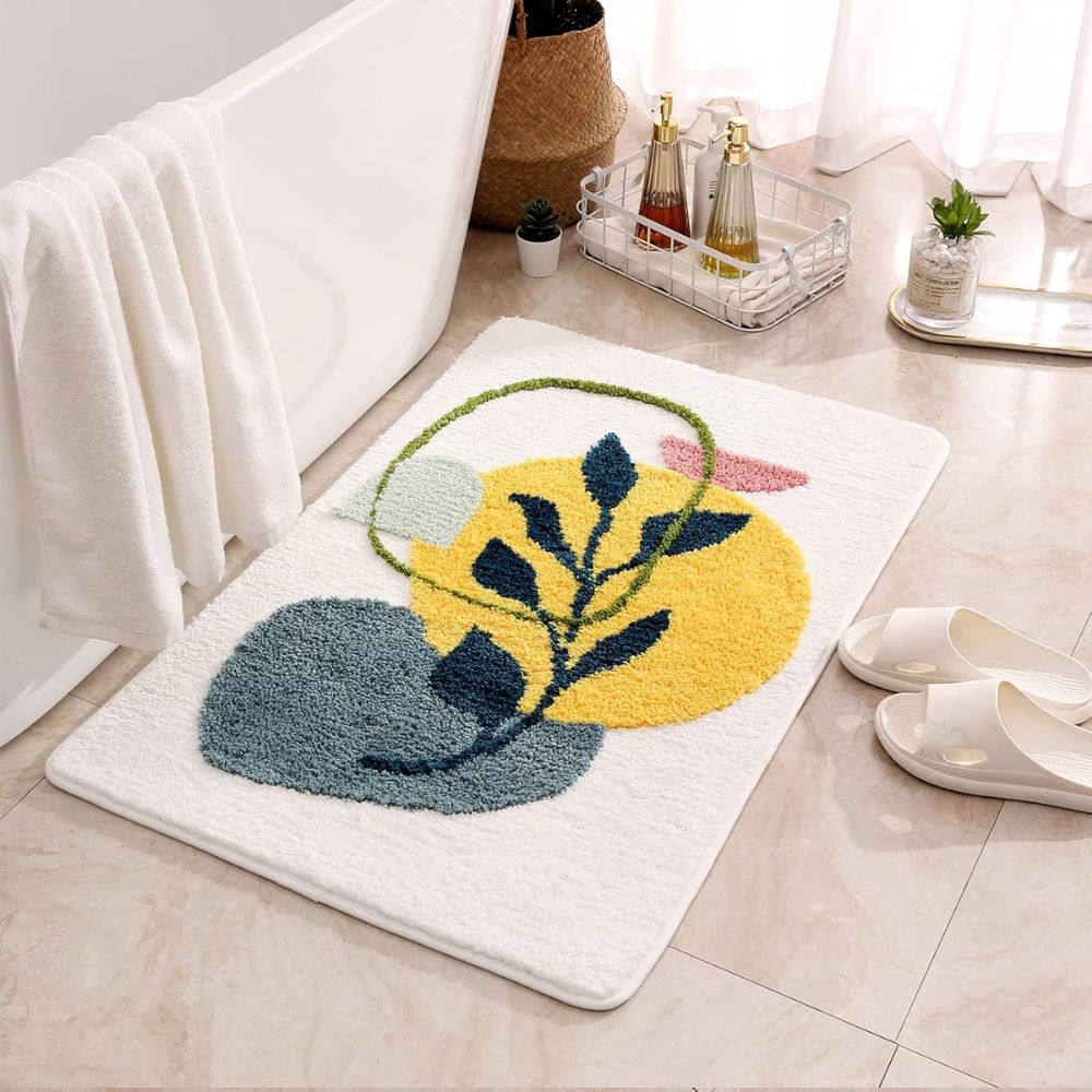 Floral Non-Slip Bathmat — product close-up