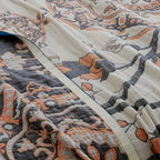 Floral Pattern Cotton Blanket — product in use