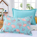 Floral Print Cotton Pillowcase | 2pcs — product feature detail