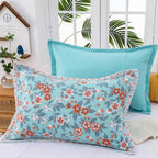 Floral Print Cotton Pillowcase | 2pcs — alternate angle view