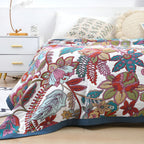 Floral Serenity Reversible Blanket — product detail view