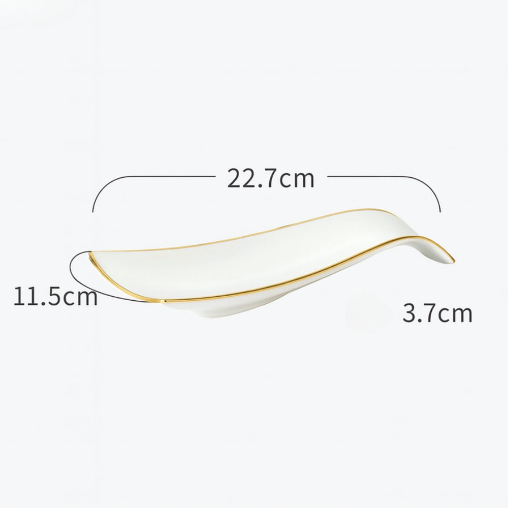 Flowline Ceramic Cooking Spoon Rest — product feature detail