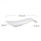 Flowline Ceramic Cooking Spoon Rest — size and scale reference
