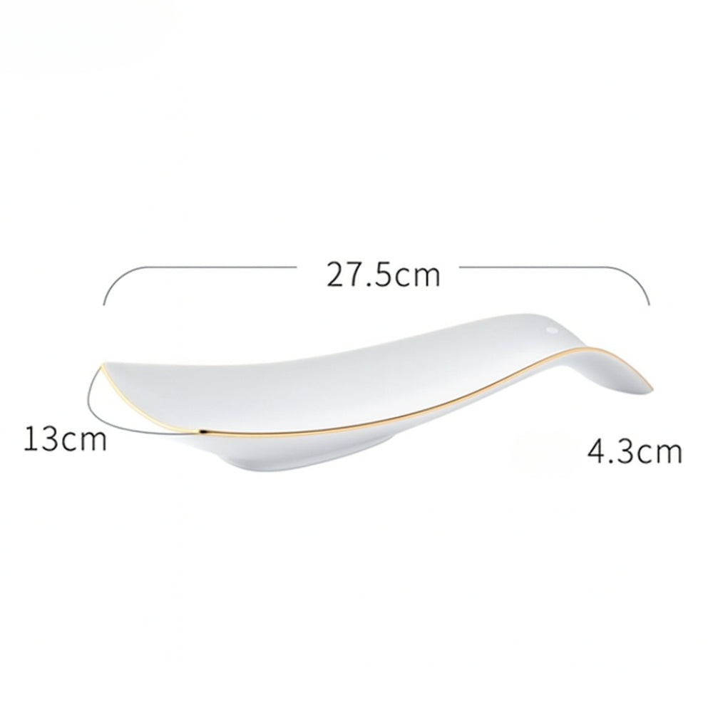 Flowline Ceramic Cooking Spoon Rest — size and scale reference