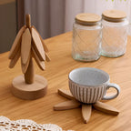 Foldable Wooden Trivets | 3 Pcs Set — product in use