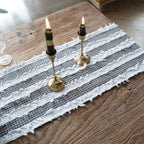 Frayed Fabric Strips Table Runner — additional view