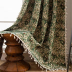 French Vintage Floral Tapestry Curtain